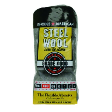 RHODES AMERICAN 000 Grade Extra Fine Steel Wool Pad , 12PK 10121000